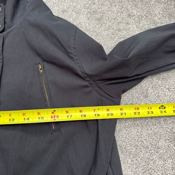 Eden Society Holly Hoodie Cargo utility Jacket Womens XL Gray Military Anorak - Picture 11 of 13